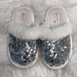 Girls sparkly slippers